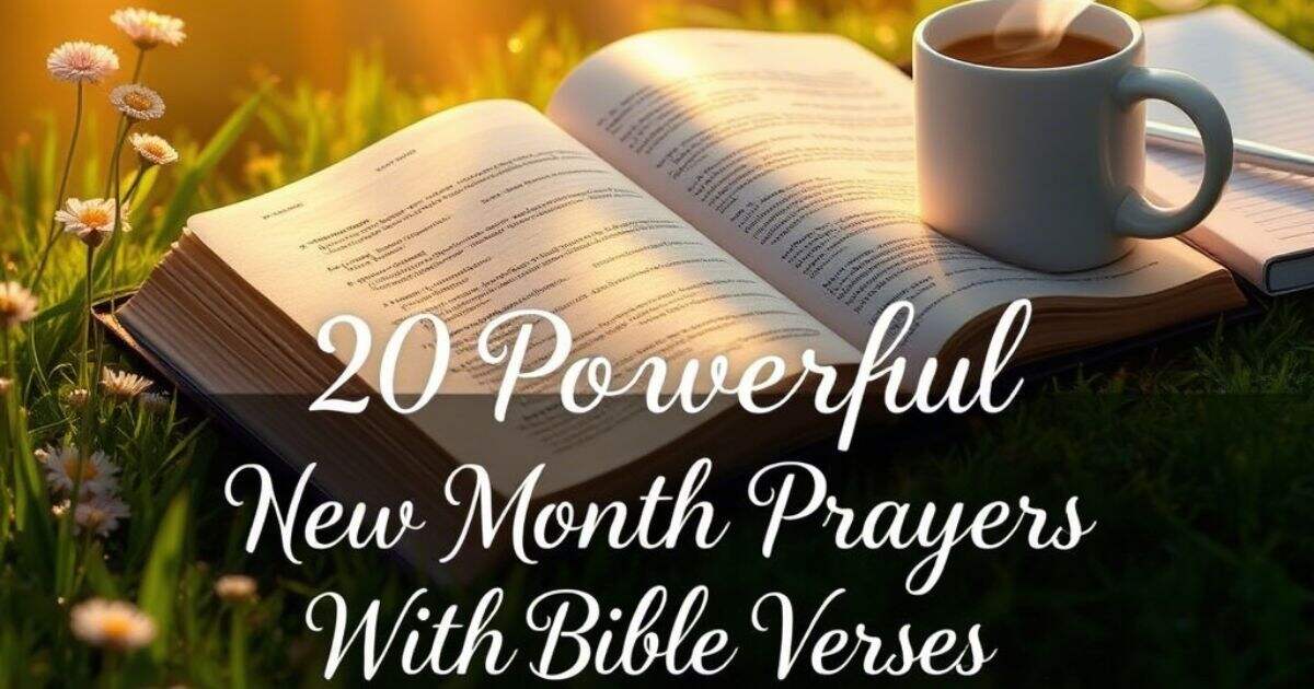 20 Powerful New Month Prayers With Bible Verses