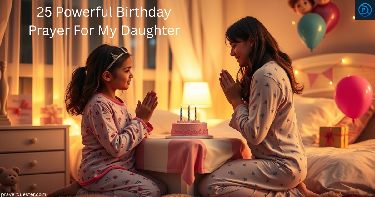 25 Powerful Birthday Prayer For My Daughter