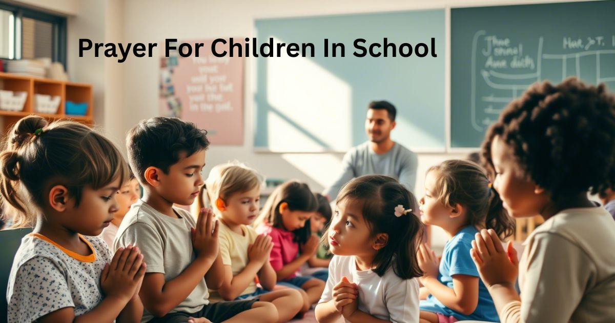 Prayer For Children In School