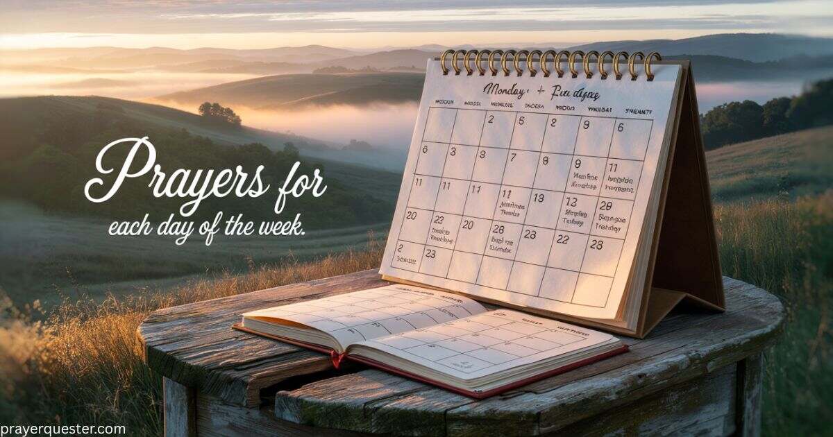 Prayers For Each Day Of The Week