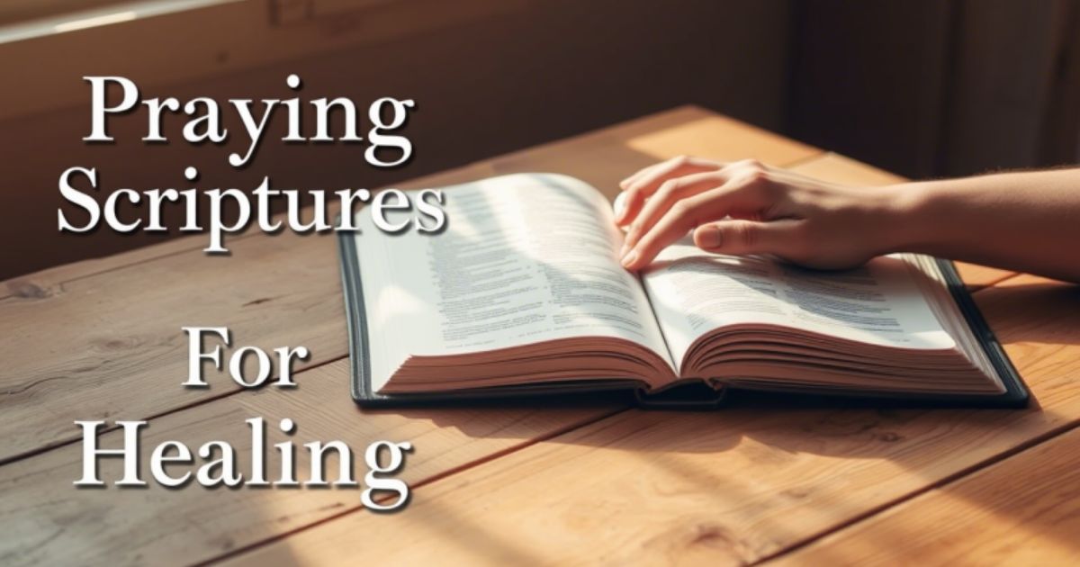 Praying Scriptures For Healing