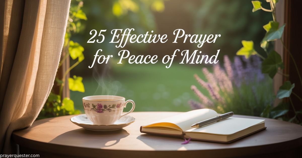 25 Effective Prayer for Peace of Mind
