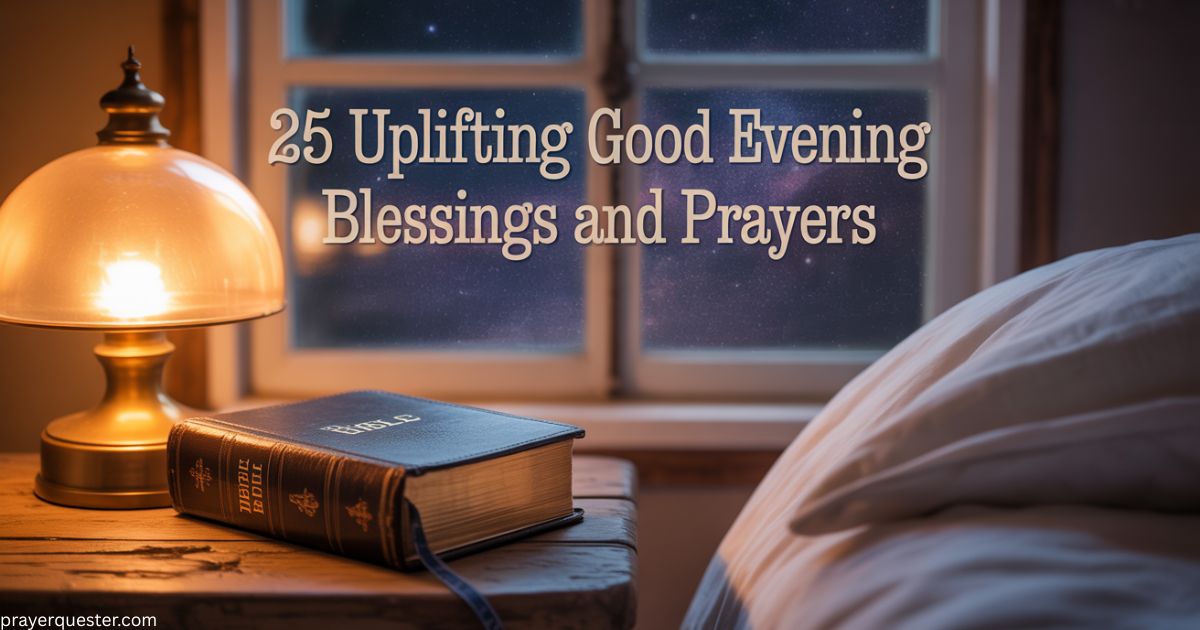 25 Uplifting Good Evening Blessings and Prayers