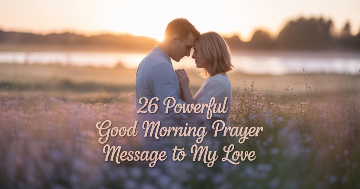 26 Powerful Good Morning Prayer Message to My Love