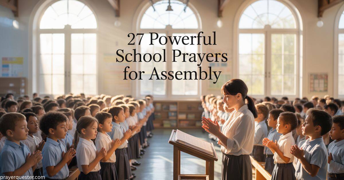 27 Powerful School Prayers for Assembly