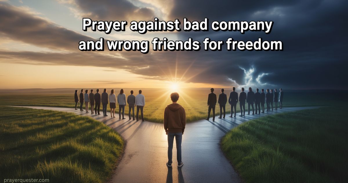 Prayer Against Bad Company And Wrong Friends for Freedom